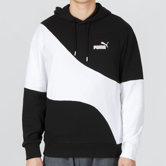Bluza z kapturem Power Cat w kolorze czarnym