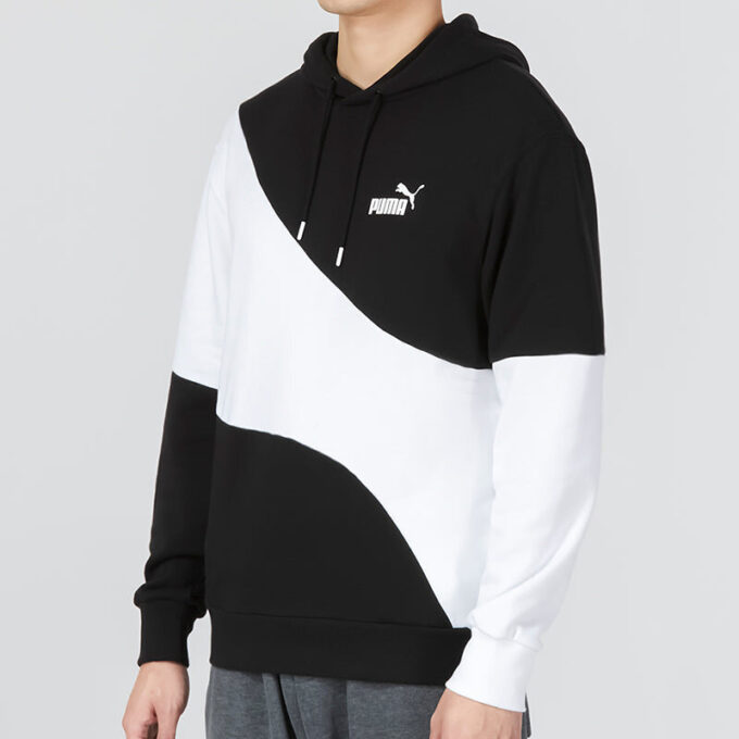 Bluza z kapturem Power Cat w kolorze czarnym