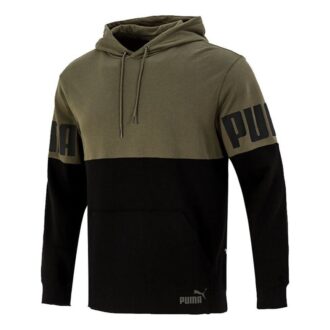 Bluza z kapturem Power Colorbloc w kolorze zielonym