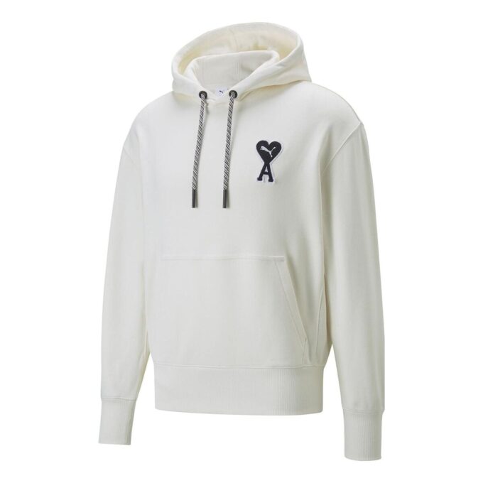 Bluza z kapturem PUMA x Ami w kolorze białym