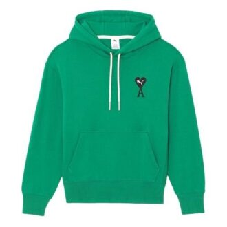 Bluza z kapturem PUMA x AMI w kolorze zielonym