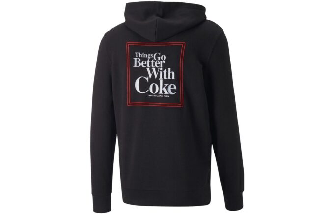 Bluza z kapturem PUMA x Coca Cola „Czarna”