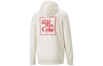 Bluza z kapturem PUMA x Coca Cola w kolorze białym
