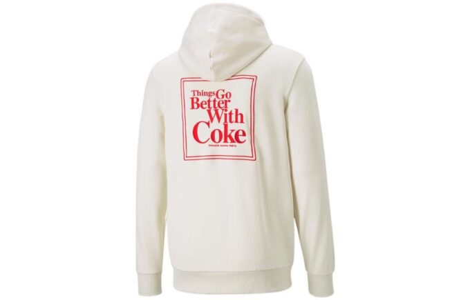 Bluza z kapturem PUMA x Coca Cola w kolorze białym