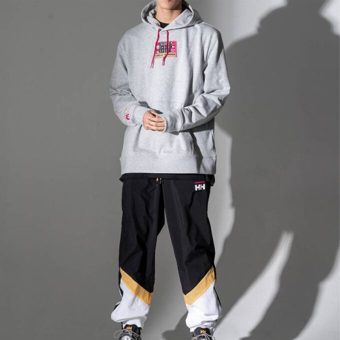 Bluza z kapturem PUMA x Helly Hansen „Szary Czerwony”