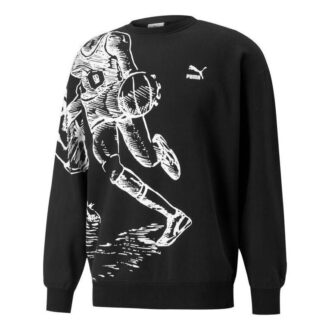 Bluza z kapturem PUMA x Joshua Vibes Crew w kolorze czarnym