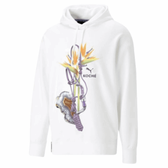 Bluza z kapturem PUMA x KOCH „Biała wielokolorowa”