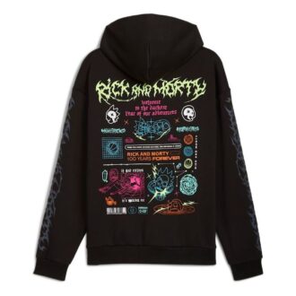 Bluza z kapturem PUMA x RICK AND MORTY w kolorze czarnym