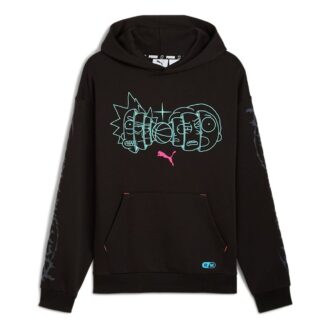 Bluza z kapturem PUMA x RICK AND MORTY w kolorze czarnym