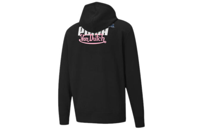Bluza z kapturem PUMA x Von Dutch „Czarno-biało-różowa”