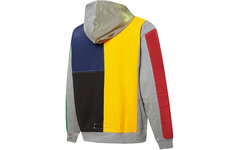 Bluza z kapturem Signature „Szary Żółty Zielony Czerwony”