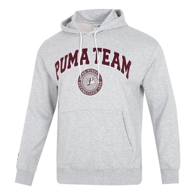 Bluza z kapturem Team „Szara”