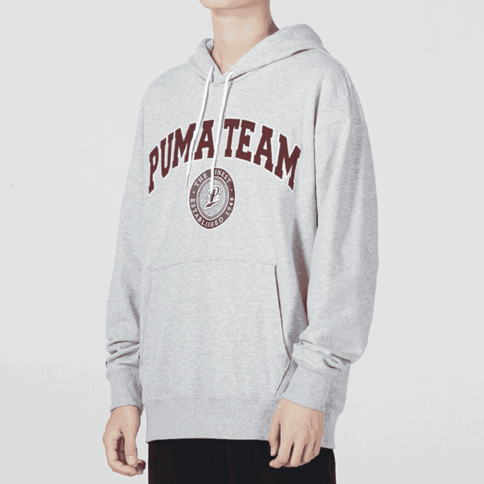 Bluza z kapturem Team „Szara”