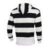 Bluza z kapturem w paski Downtown „Czarno-biało-zielona”