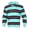 Bluza z kapturem w paski Downtown „Niebiesko-biało-czarna”