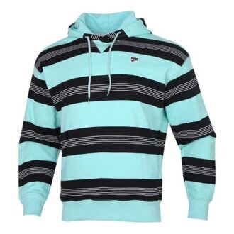 Bluza z kapturem w paski Downtown „Niebiesko-biało-czarna”