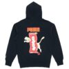 Bluza z kapturem YOTOX „Czarno-różowo-zielona”