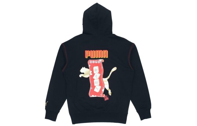 Bluza z kapturem YOTOX „Czarno-różowo-zielona”