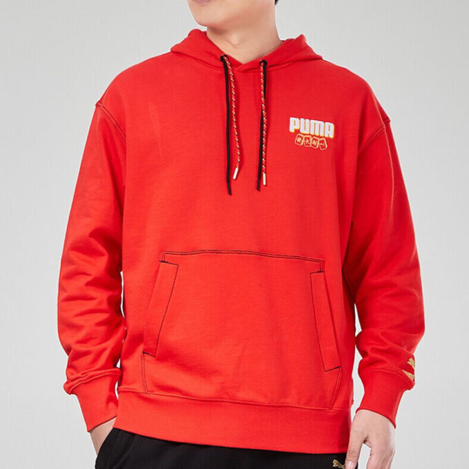 Bluza z kapturem YOTOX „Czerwono-biało-złota”