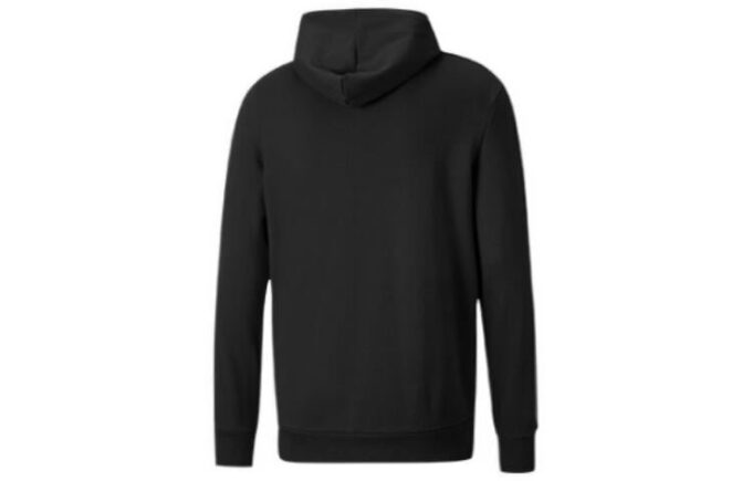 Bluza z kapturem z bawełny z okrągłym dekoltem w kolorze czarno-niebiesko-zielonym