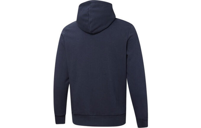 Bluza z kapturem z dużym logo „Granatowa”