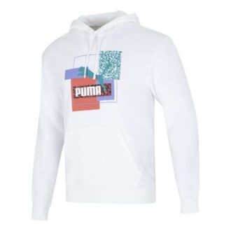 Bluza z kapturem z logo Brand Love TR w kolorze białym