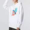Bluza z kapturem z logo Brand Love TR w kolorze białym