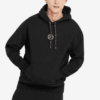 Bluza z kapturem z logo Circle „Czarna”