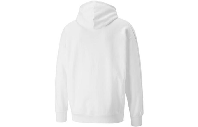 Bluza z kapturem z logo Circle w kolorze białym