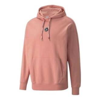 Bluza z kapturem z logo Circle w kolorze różowym
