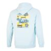 Bluza z kapturem z logo Downtown w kolorze niebieskim