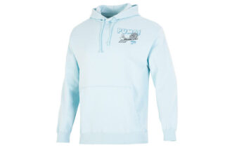 Bluza z kapturem z logo Downtown w kolorze niebieskim