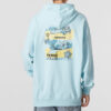 Bluza z kapturem z logo Downtown w kolorze niebieskim