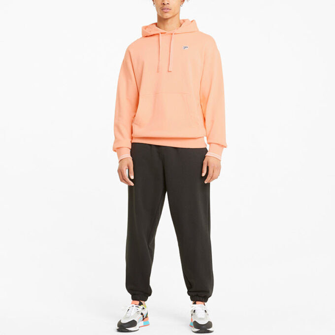 Bluza z kapturem z logo Downtown w kolorze różowo-czarno-białym