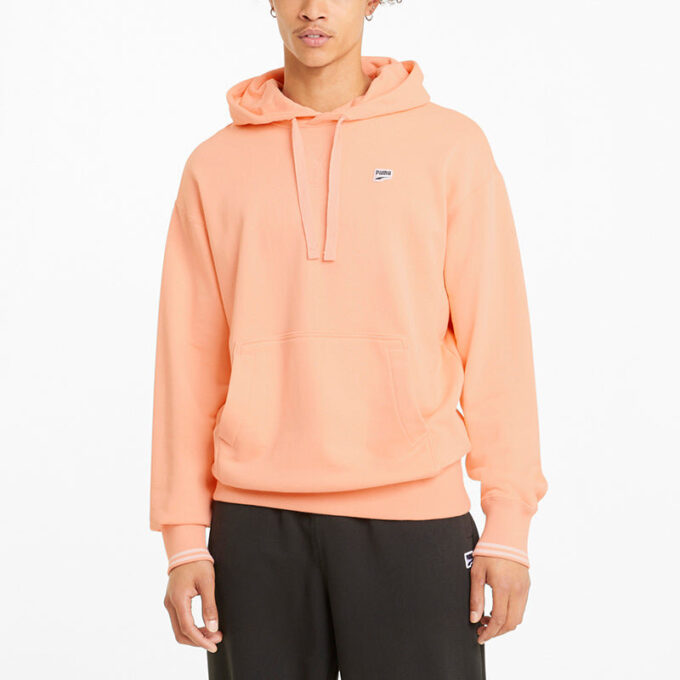 Bluza z kapturem z logo Downtown w kolorze różowo-czarno-białym