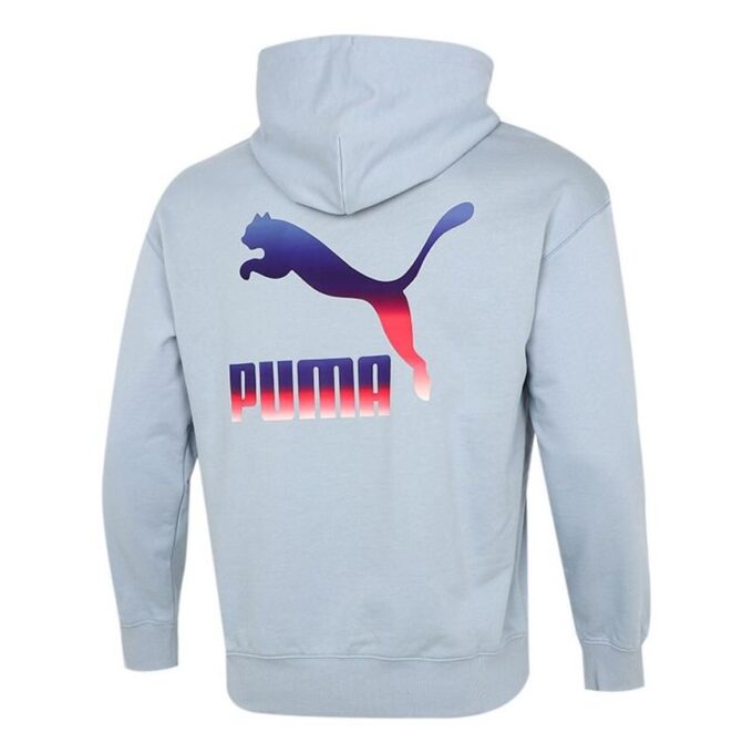 Bluza z kapturem z logo „Jasnoniebieska”