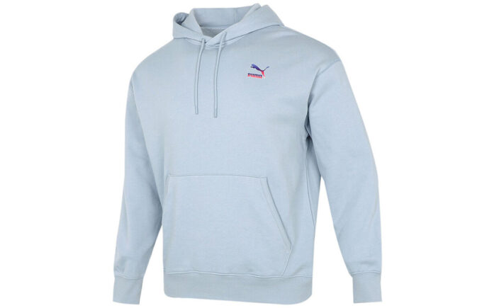 Bluza z kapturem z logo „Jasnoniebieska”