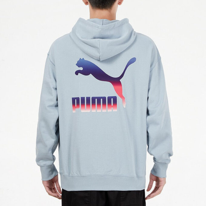 Bluza z kapturem z logo „Jasnoniebieska”