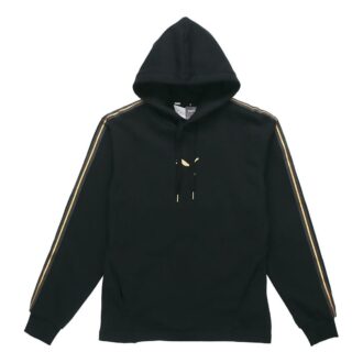 Bluza z kapturem z metalicznym logo „Czarne złoto”