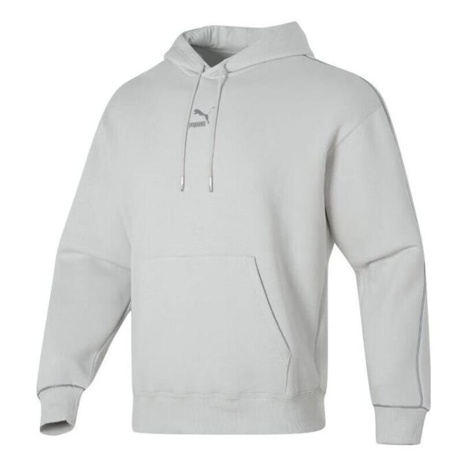 Bluza z kapturem z nadrukiem logo „Szara”