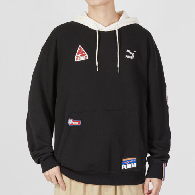 Bluza z kapturem z odznaką drużyny „Czarna”