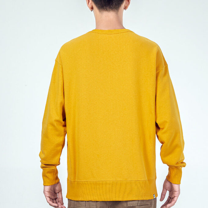 Bluza z kieszonką i małym logo „Żółta”