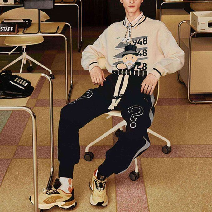 Bluza z logo PUMA x Staffonly X Monopoly w kolorze beżowym