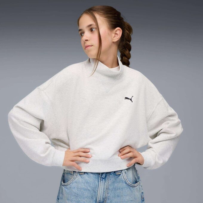 Bluza z okrągłym dekoltem dla dużych dzieci z kolekcji Wardrobe Essentials