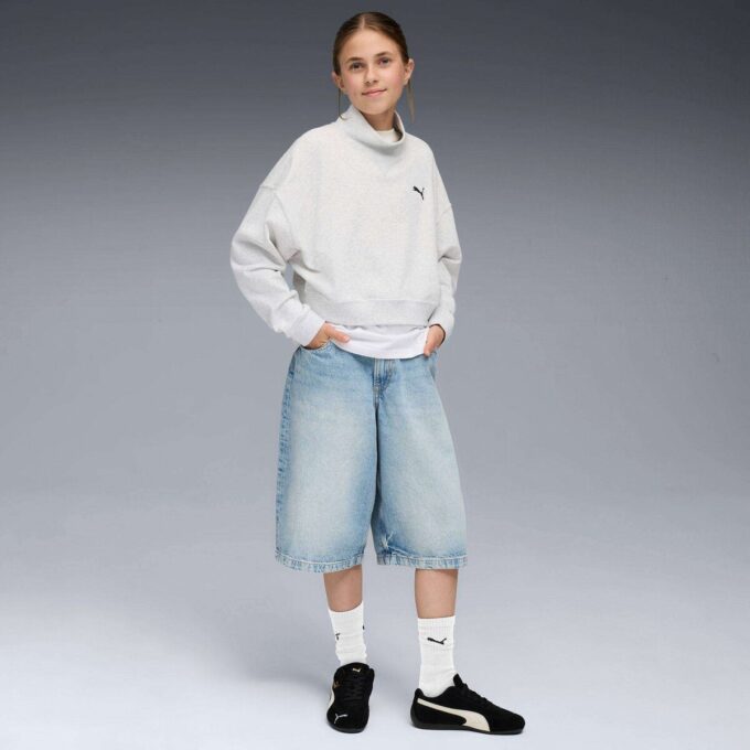 Bluza z okrągłym dekoltem dla dużych dzieci z kolekcji Wardrobe Essentials