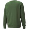 Bluza z okrągłym dekoltem i logo w jednolitym kolorze, z długimi rękawami, unisex, zielona