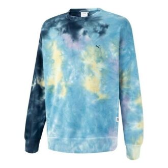 Bluza z okrągłym dekoltem MMQ Tie Dye w kolorze niebieskim Bluza z okrągłym dekoltem MMQ Tie Dye w kolorze niebieskim