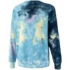 Bluza z okrągłym dekoltem MMQ Tie Dye w kolorze niebieskim