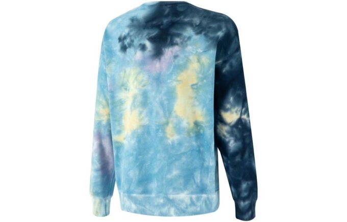 Bluza z okrągłym dekoltem MMQ Tie Dye w kolorze niebieskim