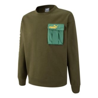 Bluza z okrągłym dekoltem Modulerwear w kolorze zielonym